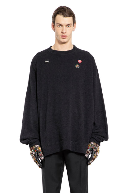 Embellished Sweatshirt in Fleece