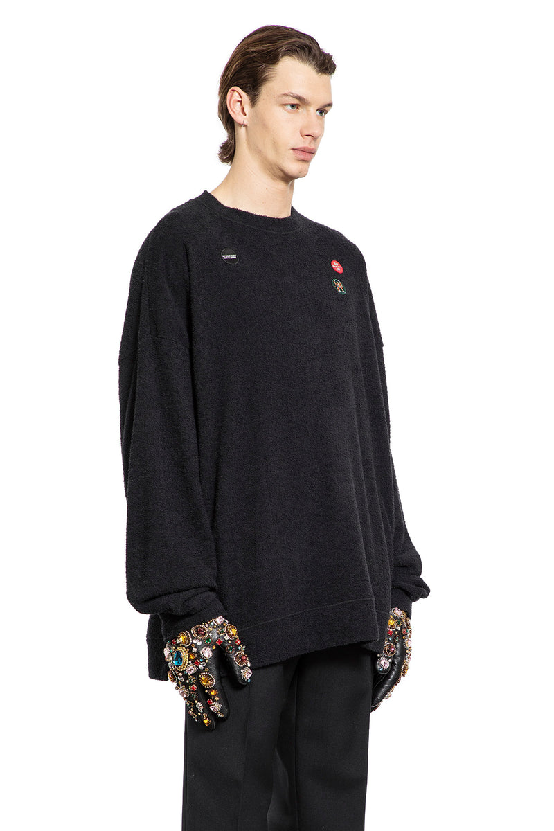 Embellished Sweatshirt in Fleece