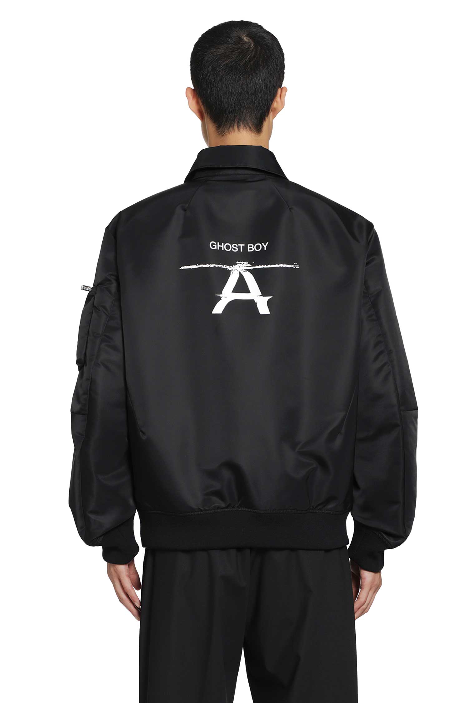 Glossy Nylon Ghost Boy Blouson