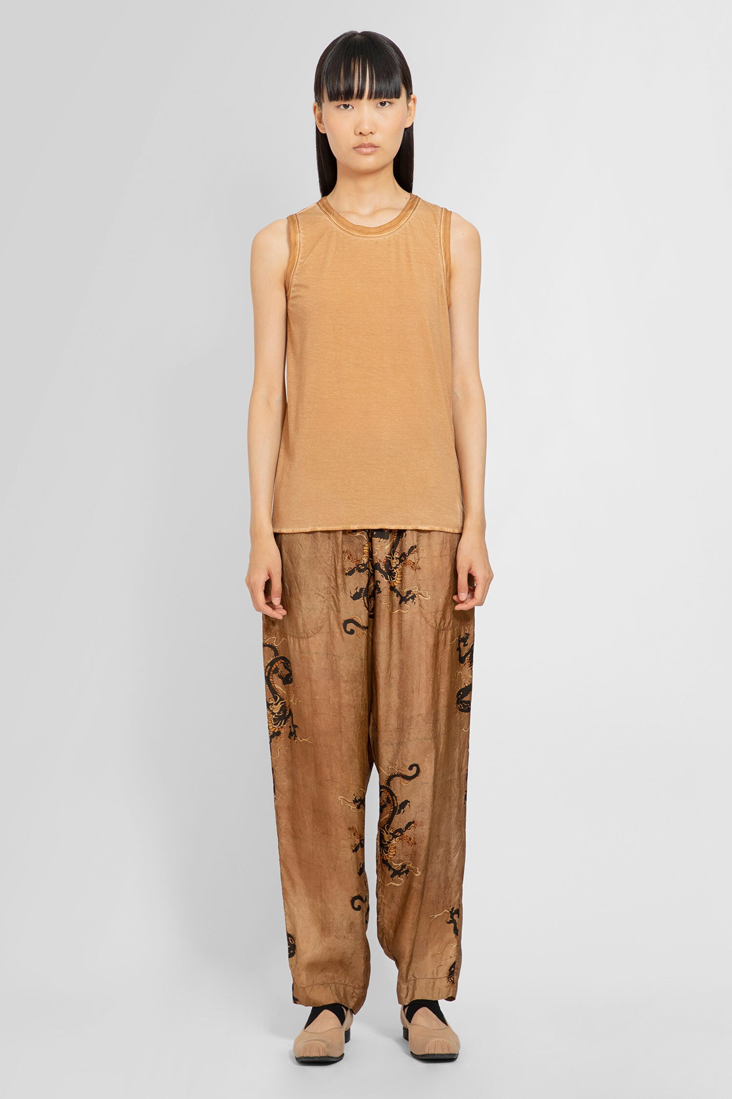 UMA WANG WOMAN ORANGE TROUSERS