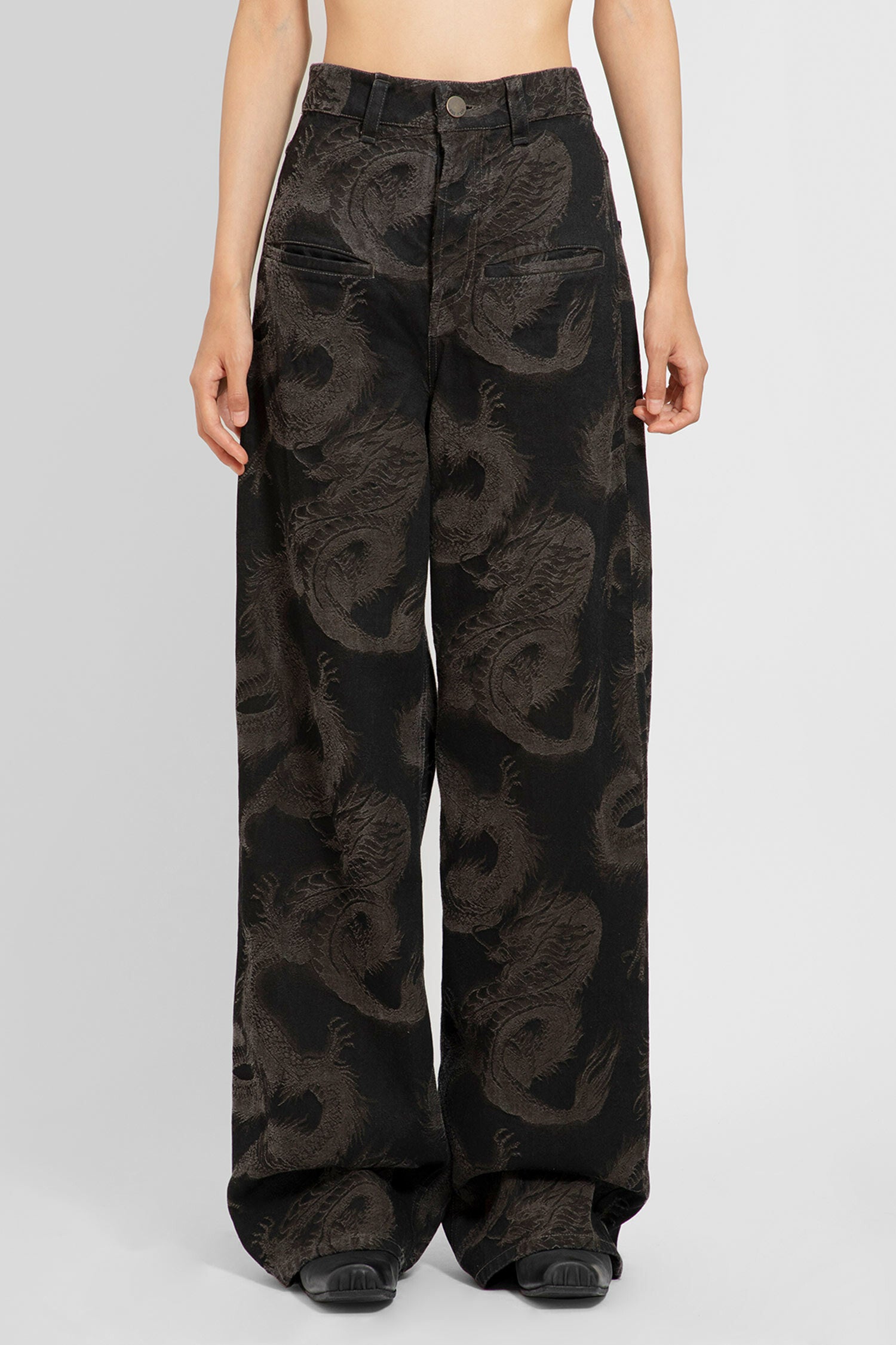 UMA WANG WOMAN BLACK TROUSERS