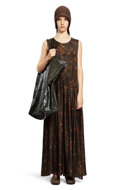 UMA WANG WOMAN BROWN DRESSES