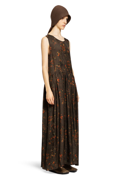 UMA WANG WOMAN BROWN DRESSES