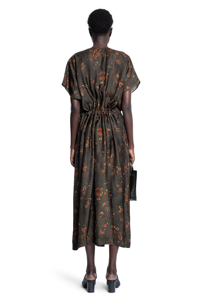 UMA WANG WOMAN BROWN DRESSES