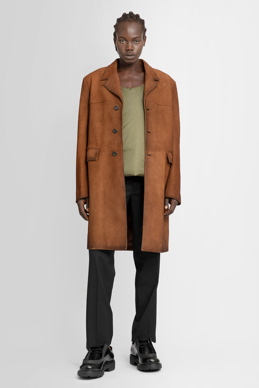 PRADA MAN BROWN COATS