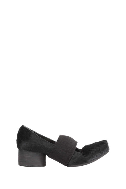 Calf Hair Heeled Ballerinas
