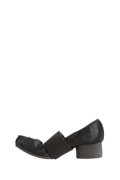 Calf Hair Heeled Ballerinas