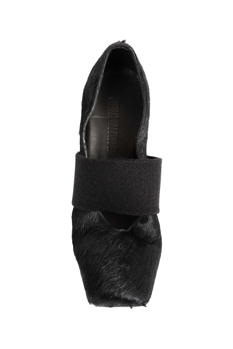 UMA WANG Calf Hair Heeled Ballerinas woman