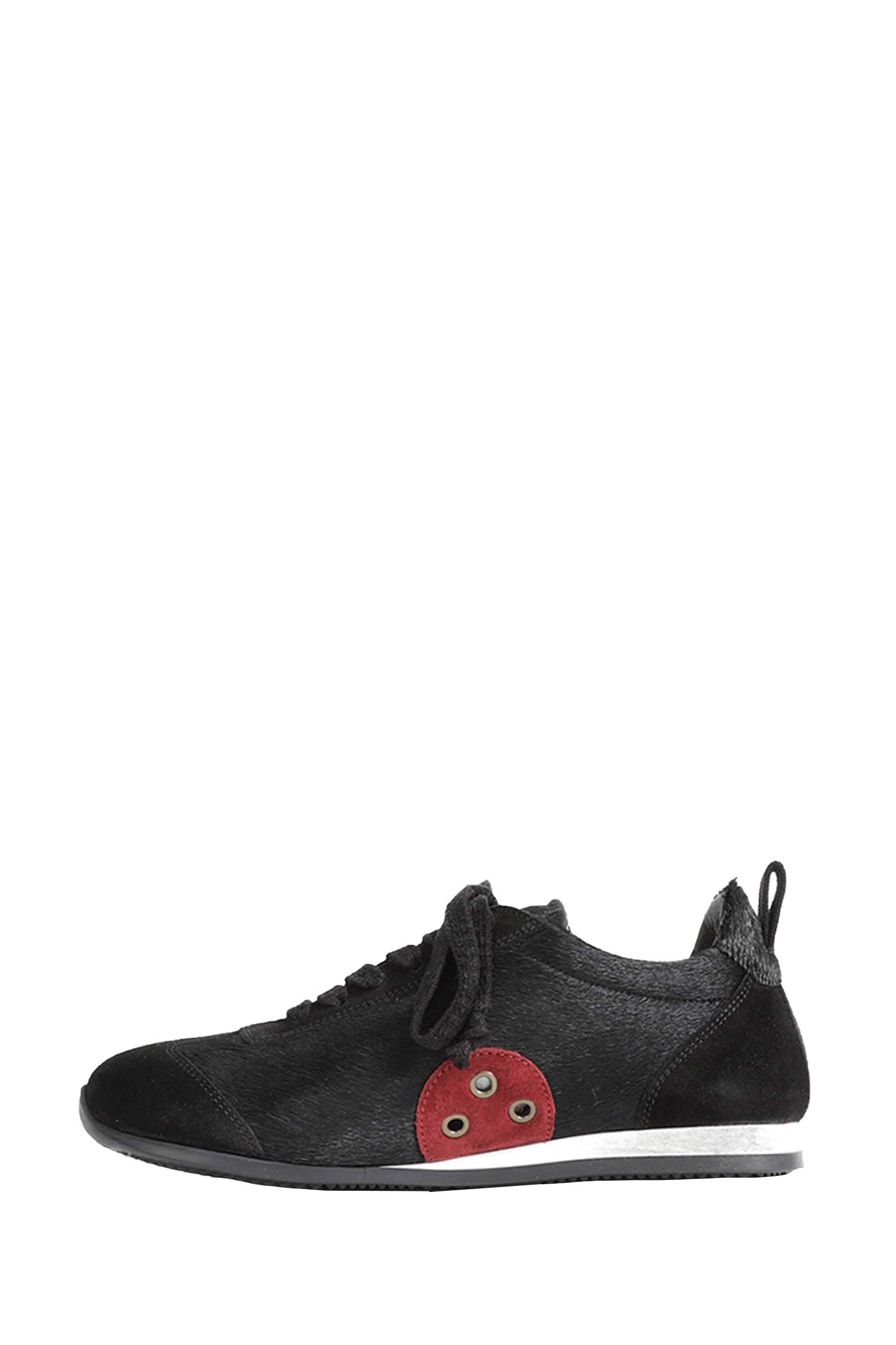 Calf Hair And Suede Sneakers