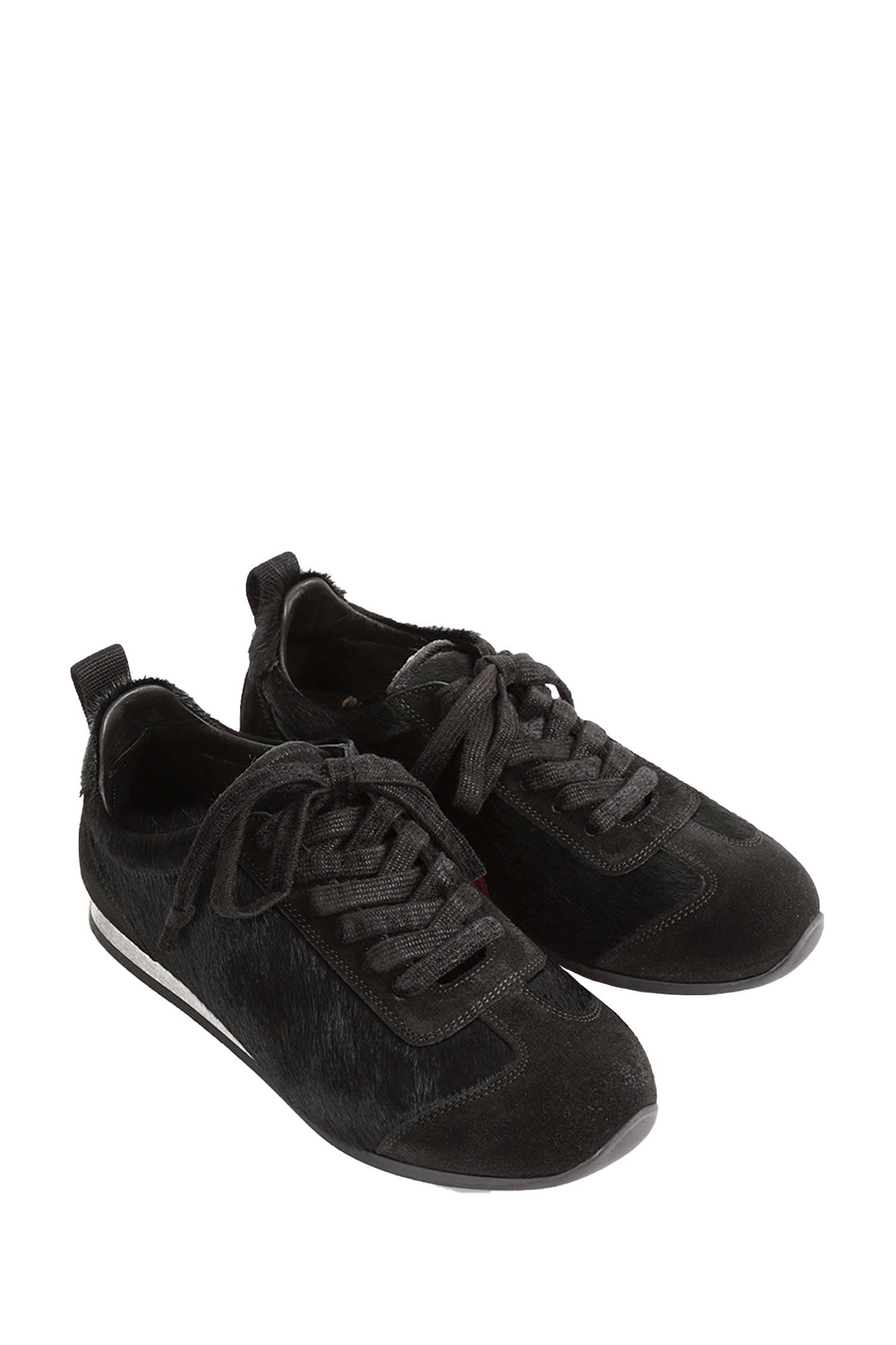 UMA WANG Calf Hair And Suede Sneakers man