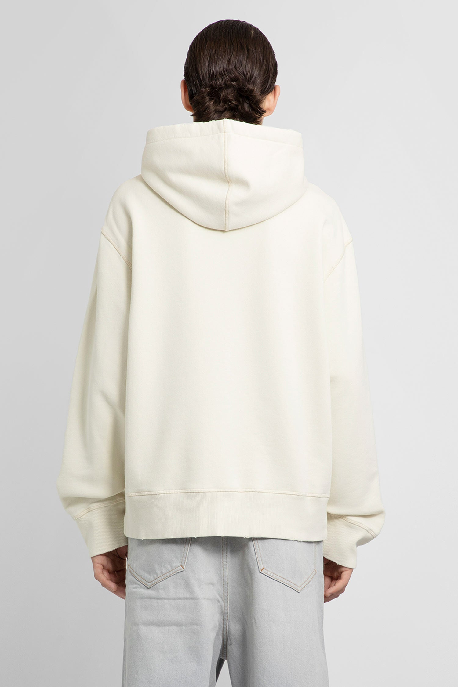 AMI PARIS MAN OFF-WHITE SWEATSHIRTS - AMI PARIS - SWEATSHIRTS