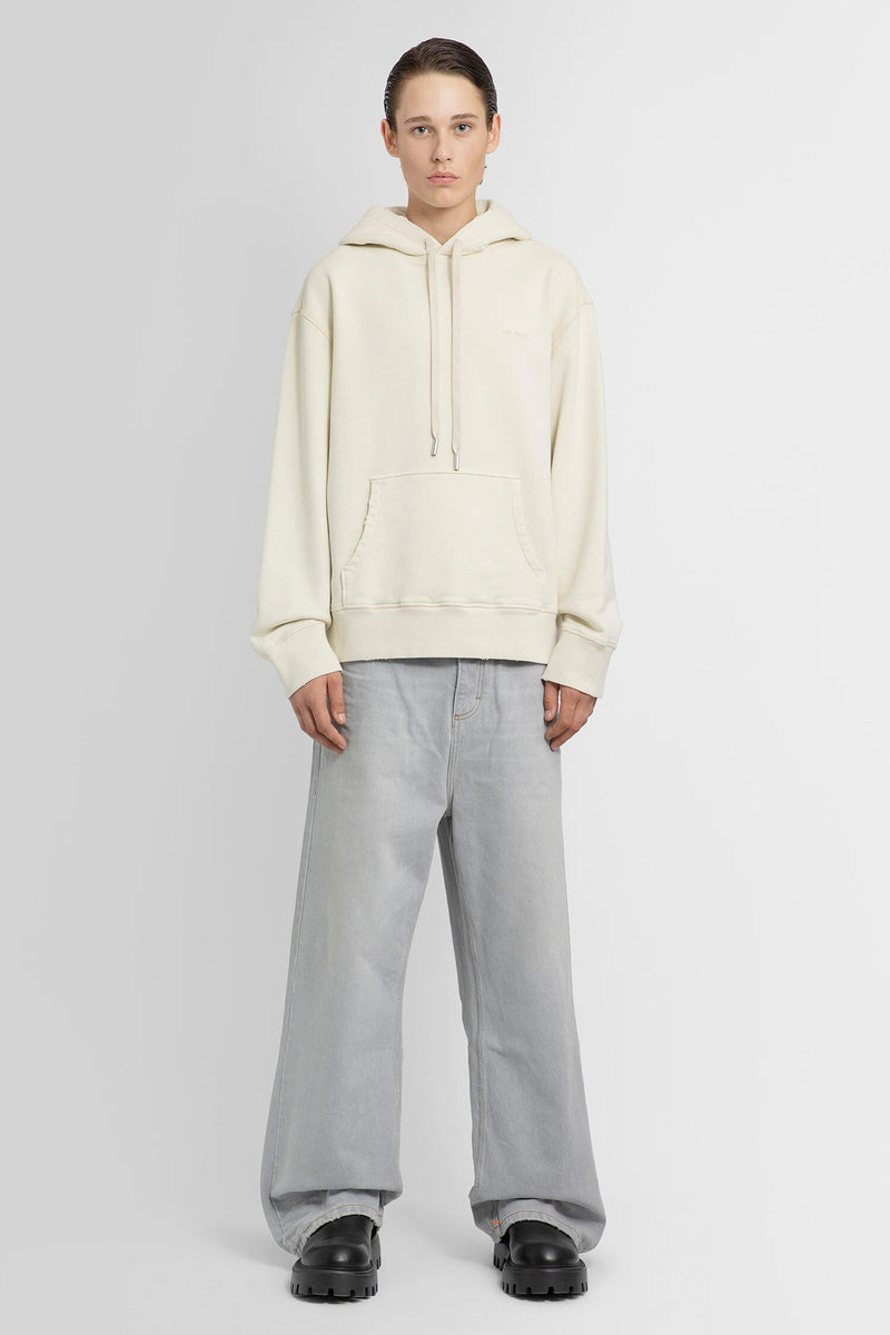 AMI PARIS MAN OFF-WHITE SWEATSHIRTS