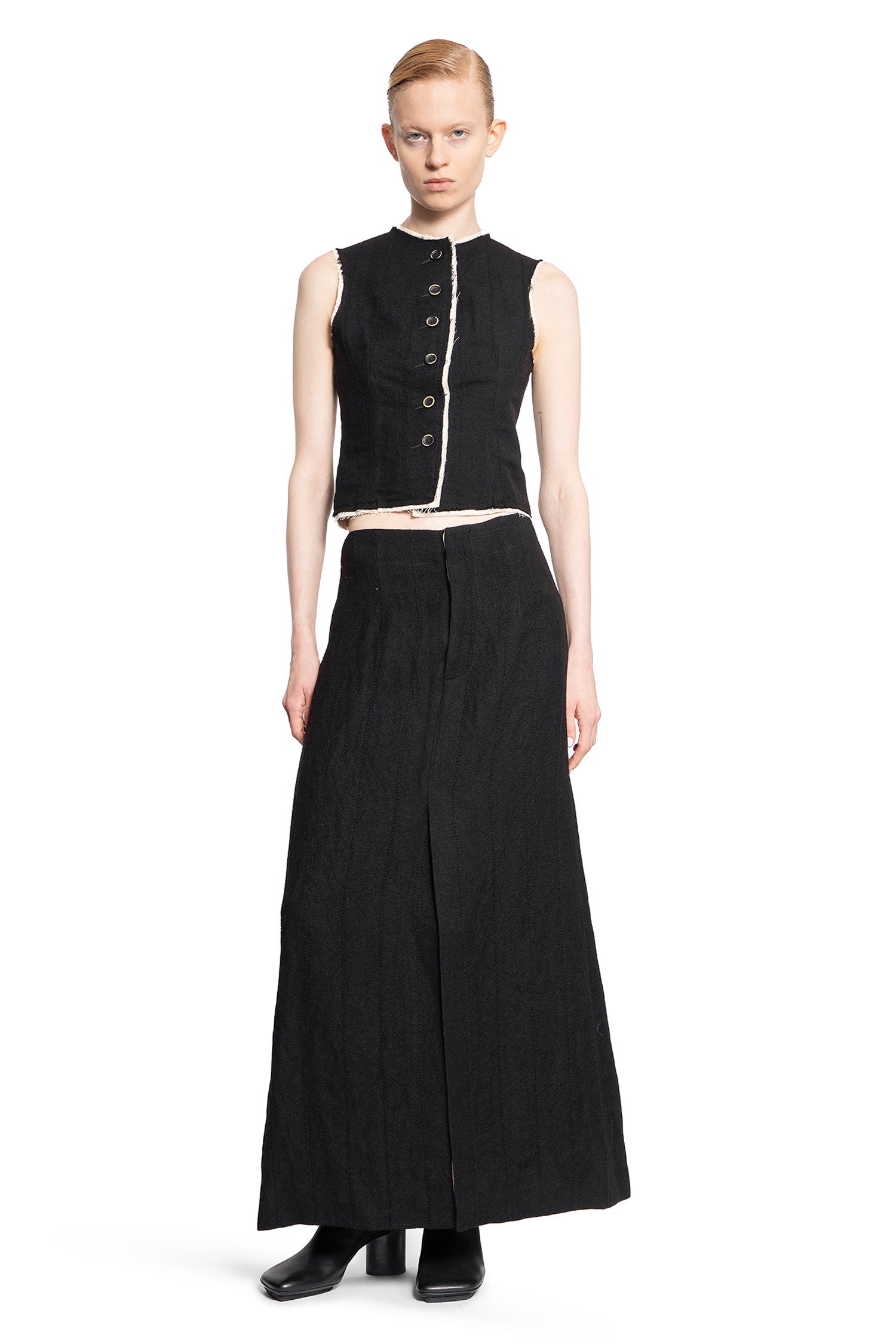 UMA WANG WOMAN BLACK SKIRTS