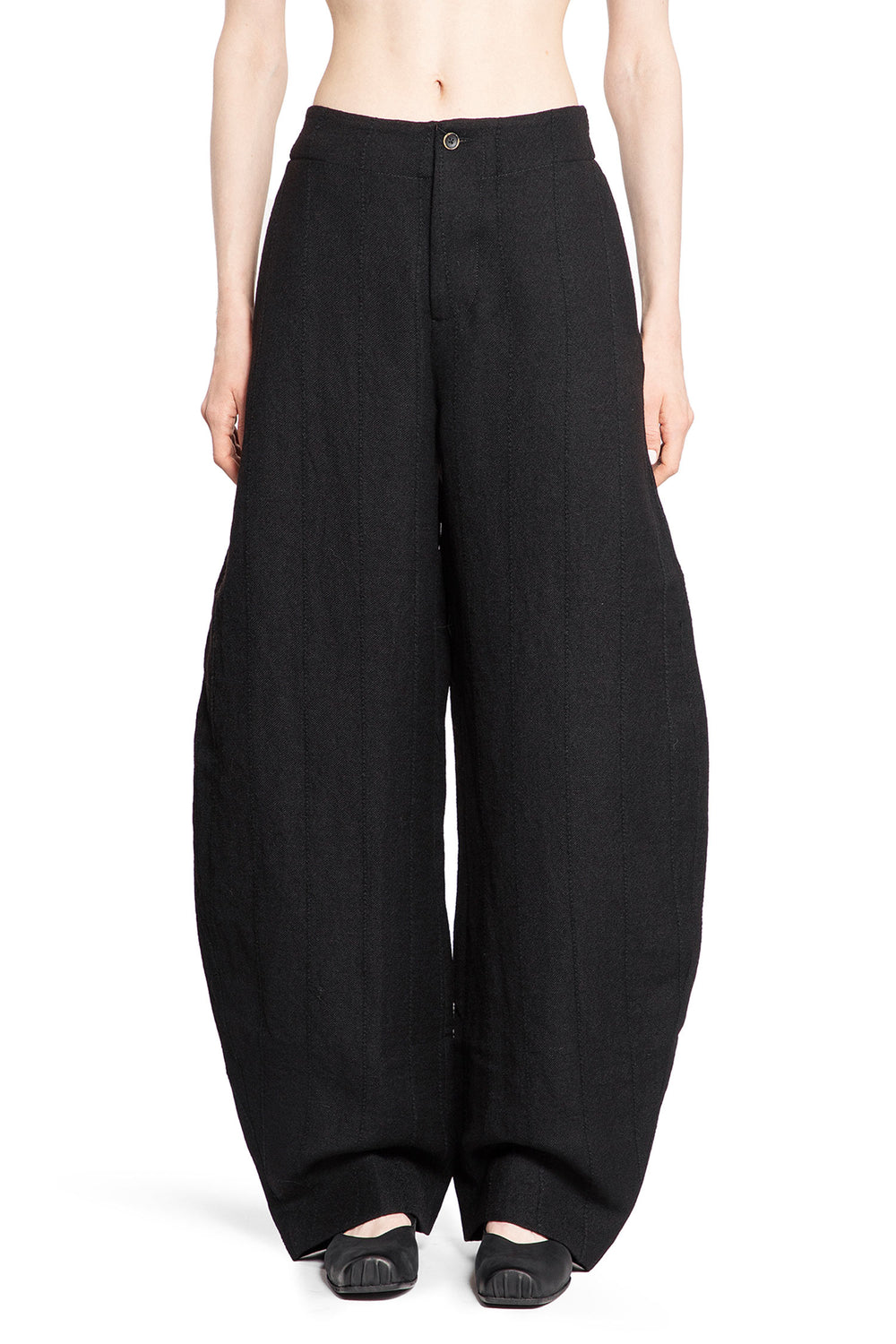 UMA WANG WOMAN BLACK TROUSERS