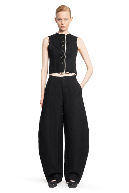 UMA WANG WOMAN BLACK TROUSERS