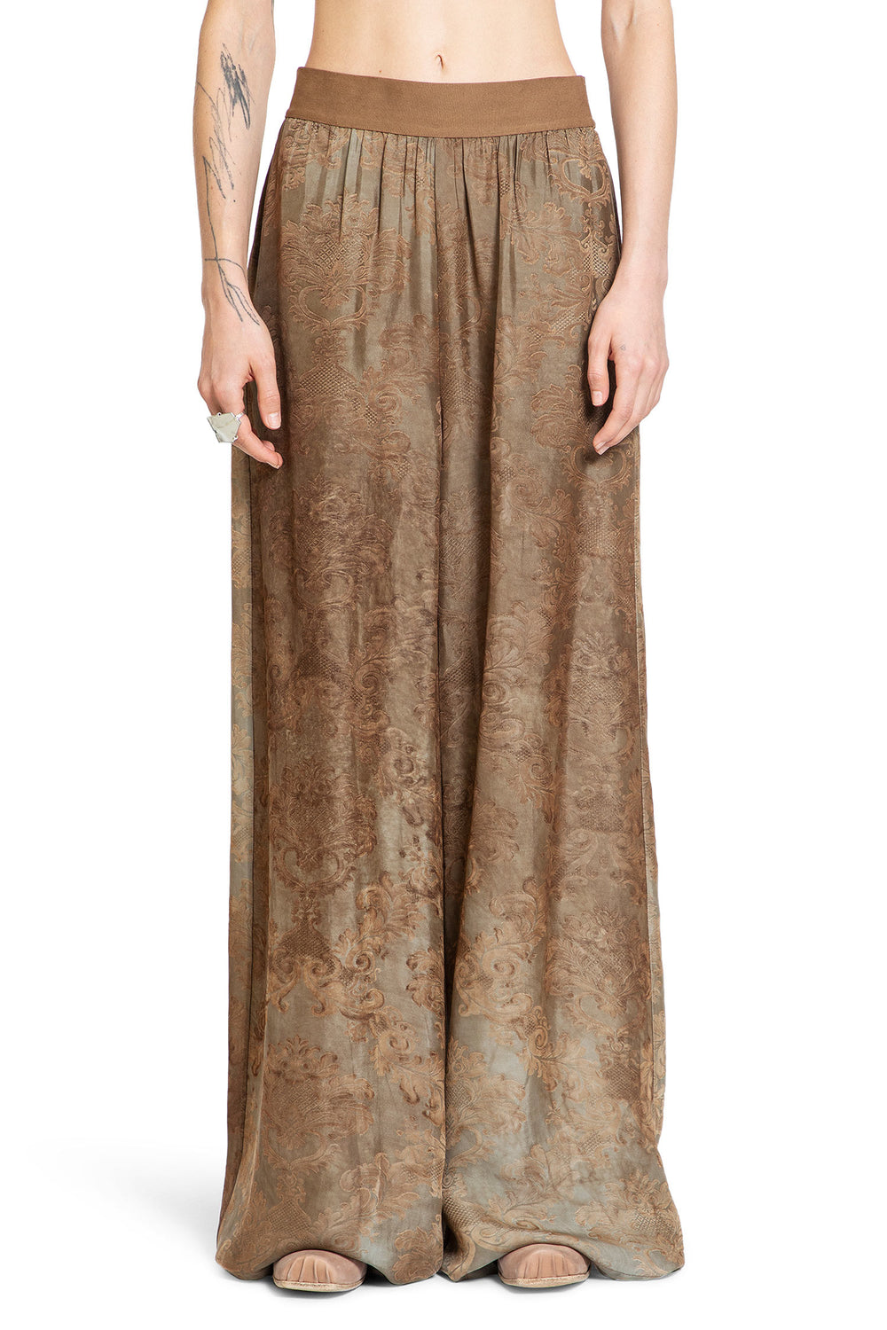 UMA WANG WOMAN BROWN TROUSERS