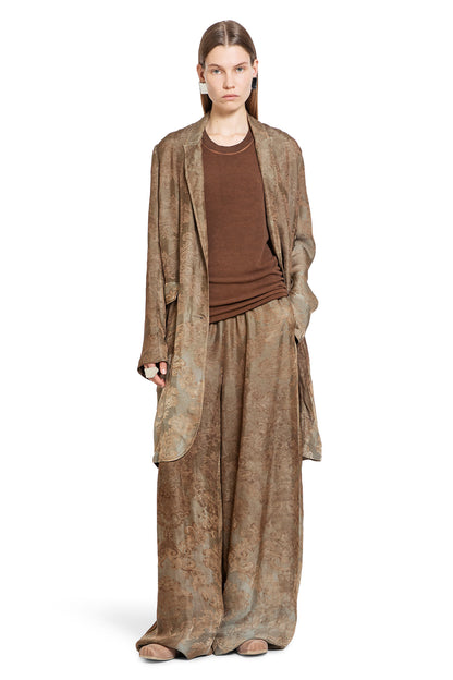 UMA WANG WOMAN BROWN TROUSERS