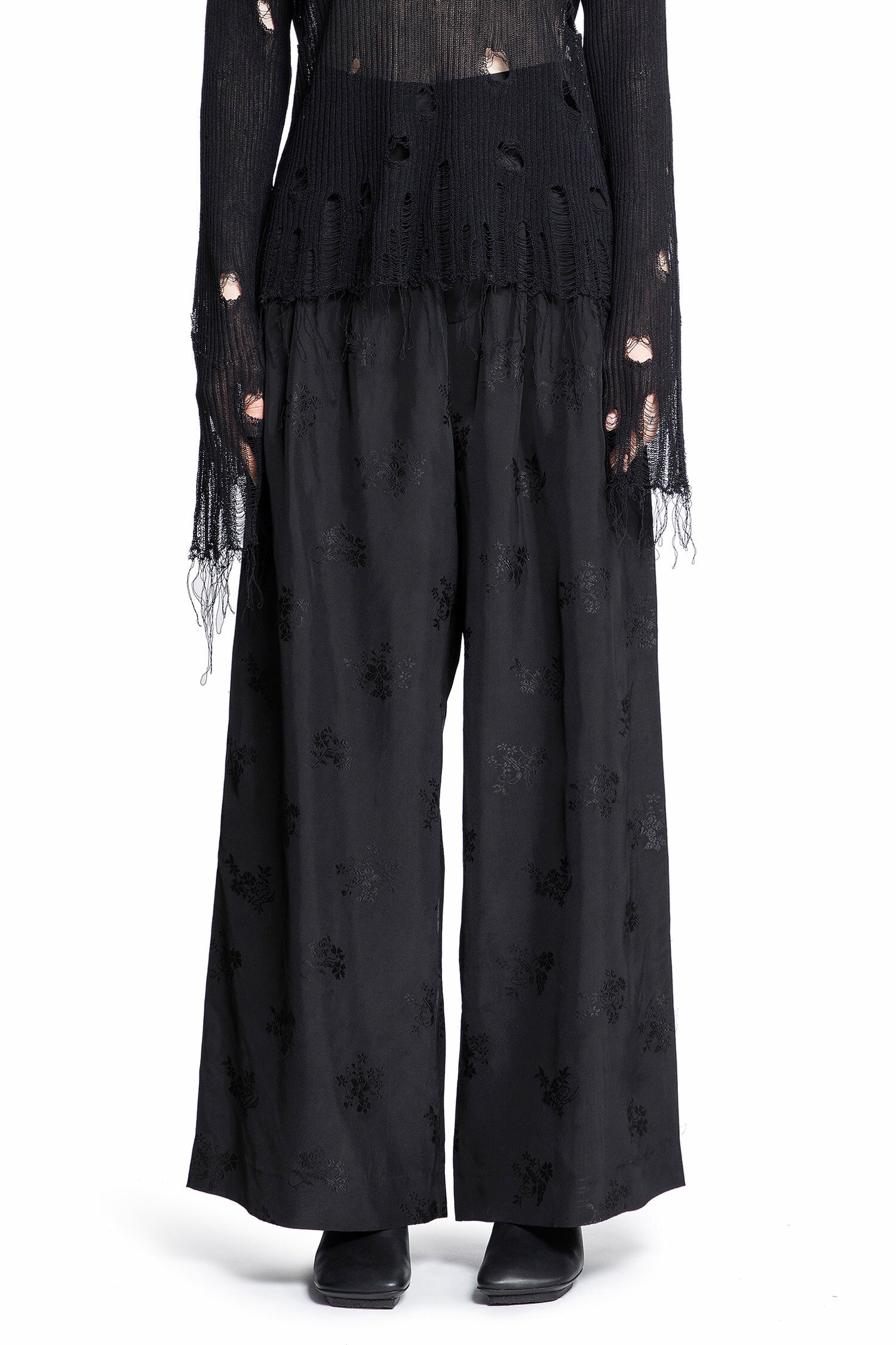 UMA WANG WOMAN BLACK TROUSERS