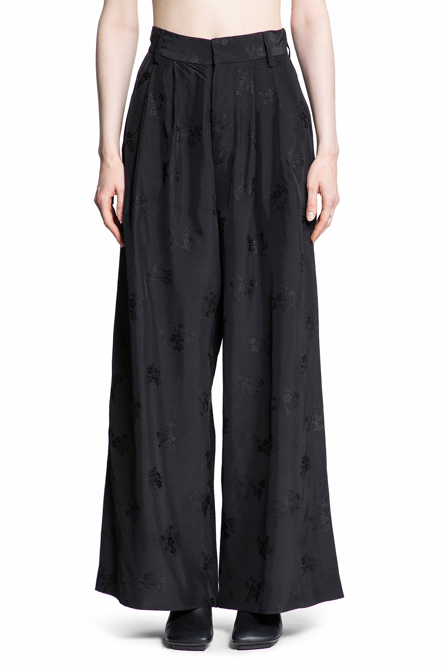 UMA WANG WOMAN BLACK TROUSERS