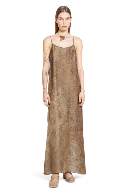 UMA WANG WOMAN BROWN DRESSES