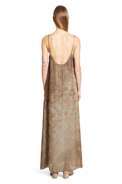 UMA WANG WOMAN BROWN DRESSES