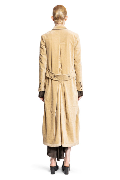 UMA WANG WOMAN BEIGE COATS