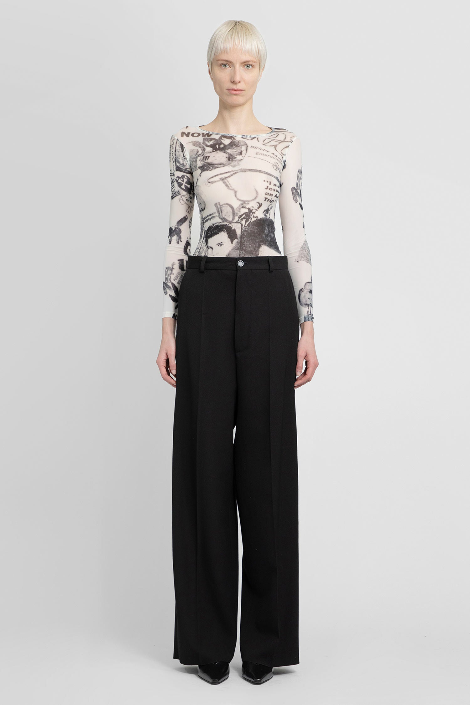 VAQUERA WOMAN BLACK&WHITE TROUSERS