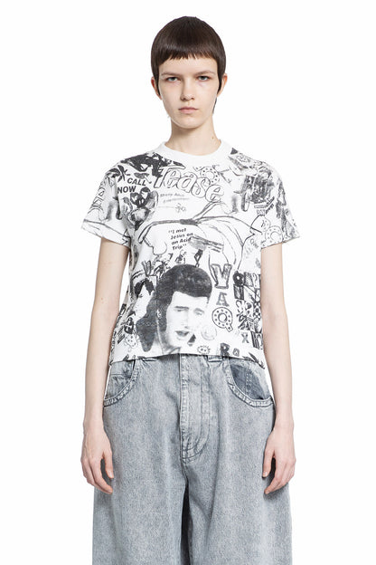 Antonioli VAQUERA WOMAN BLACK&WHITE T-SHIRTS & TANK TOPS