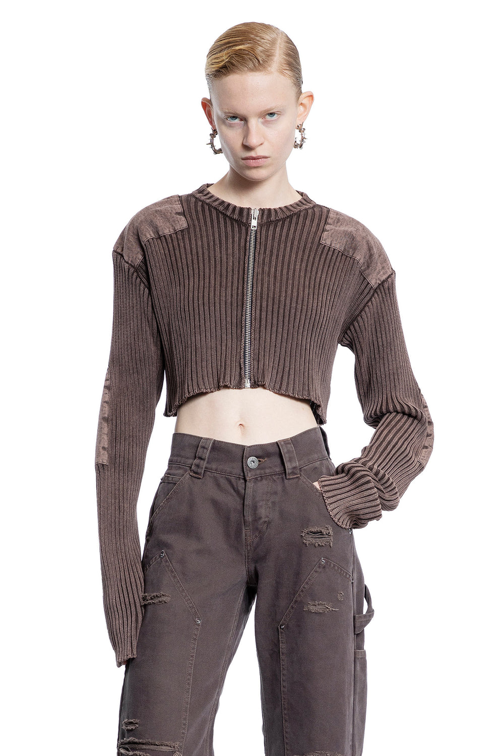 VAQUERA WOMAN BROWN KNITWEAR