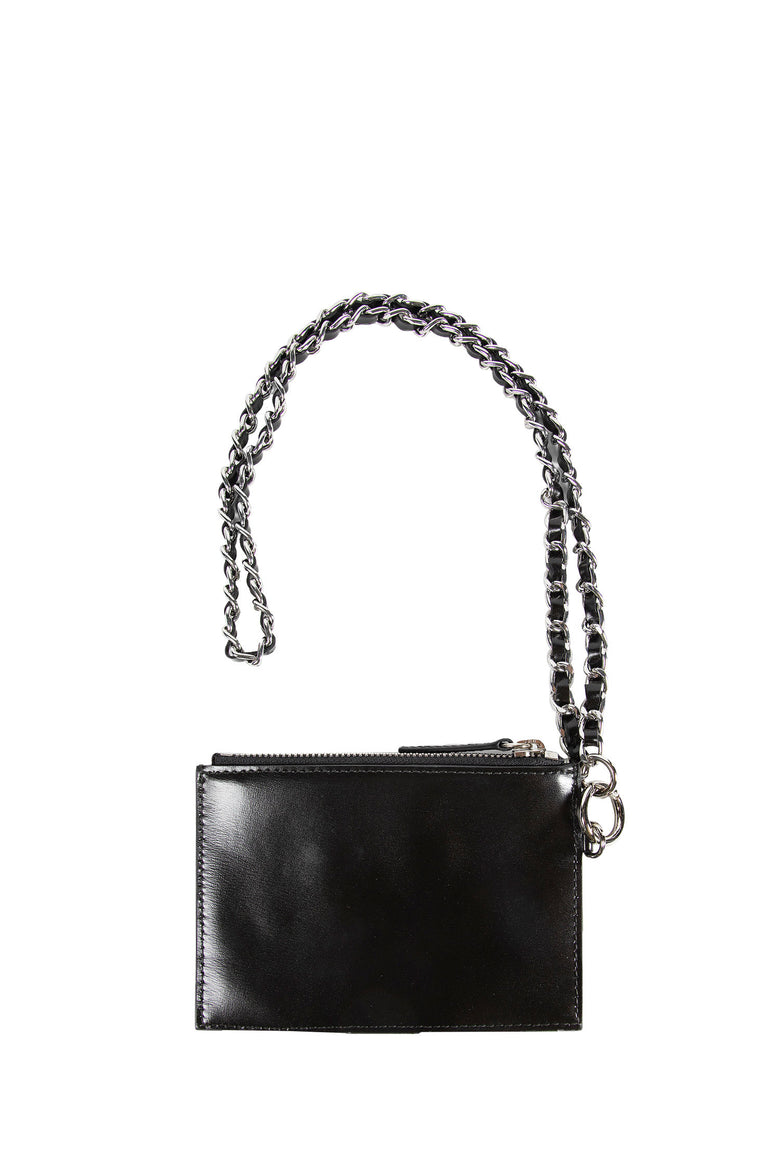 Coated Cotton Patch Chain Wallet