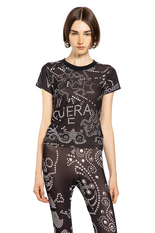 Knit Rhinestuds Long Sleeve Top