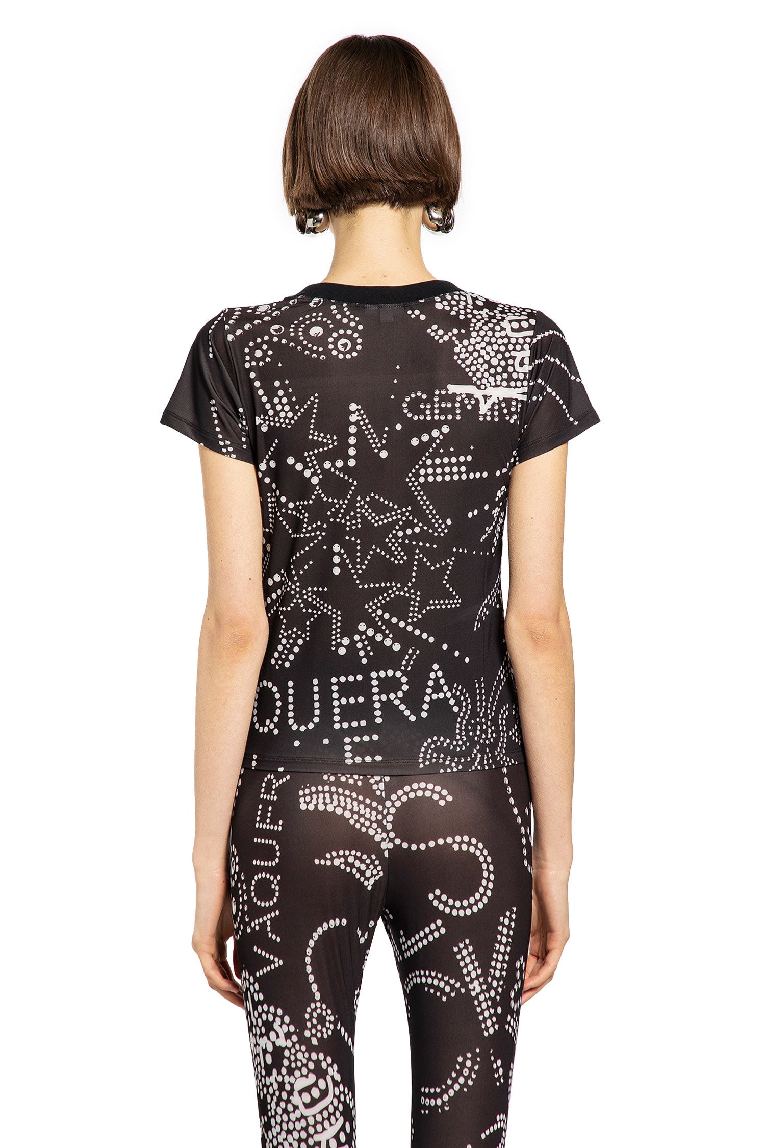 VAQUERA WOMAN BLACK T-SHIRTS & TANK TOPS