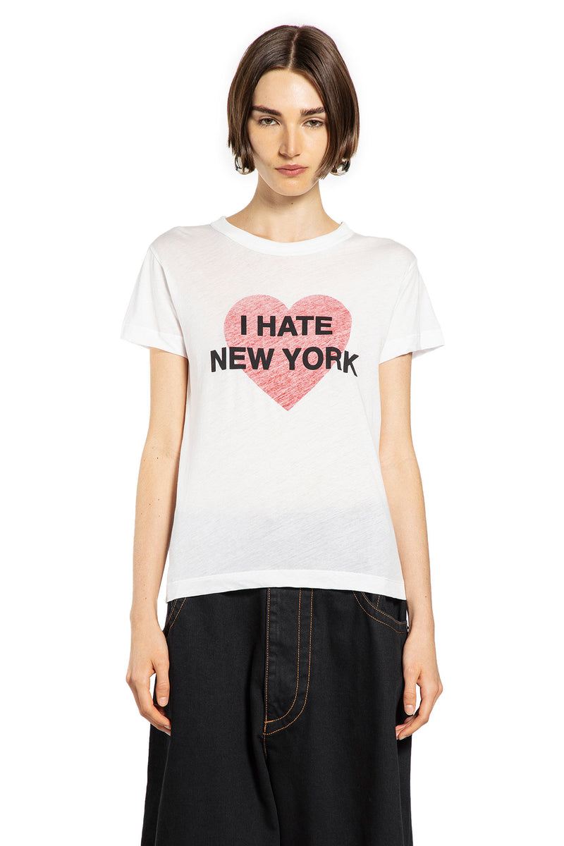 Sheer Cotton Jersey Graphic T-Shirt
