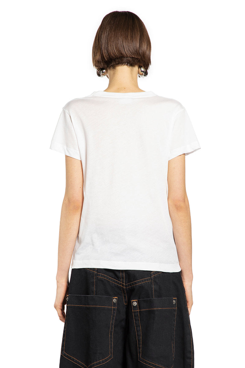 Sheer Cotton Jersey Graphic T-Shirt