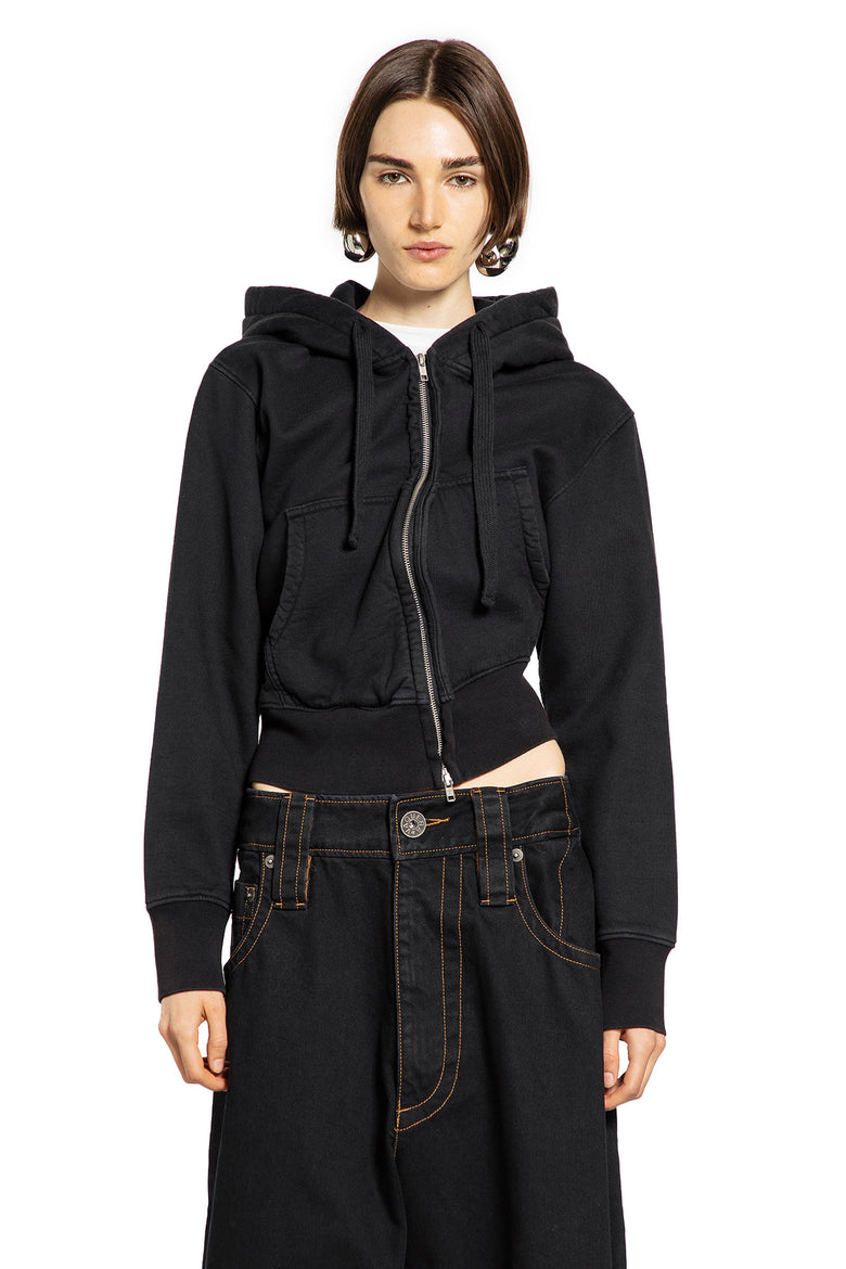 VAQUERA WOMAN BLACK SWEATSHIRTS