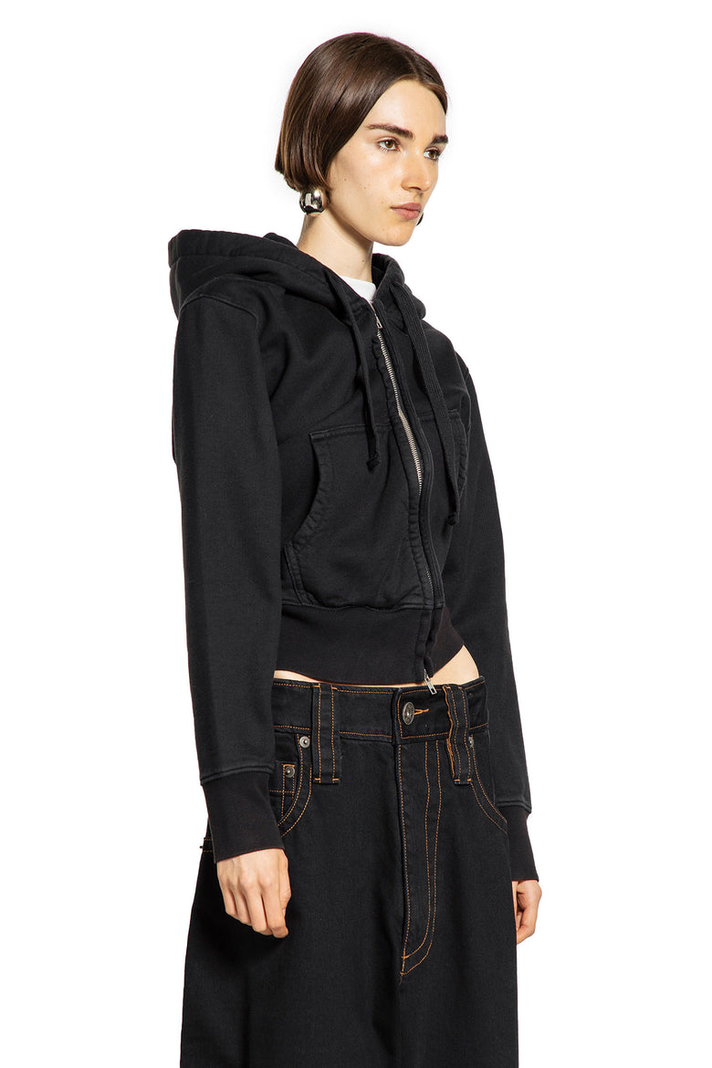 VAQUERA WOMAN BLACK SWEATSHIRTS