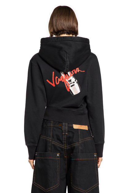 VAQUERA WOMAN BLACK SWEATSHIRTS
