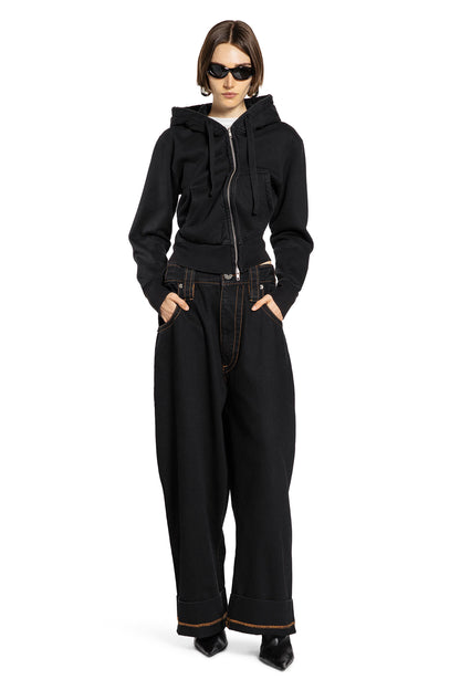 VAQUERA WOMAN BLACK SWEATSHIRTS