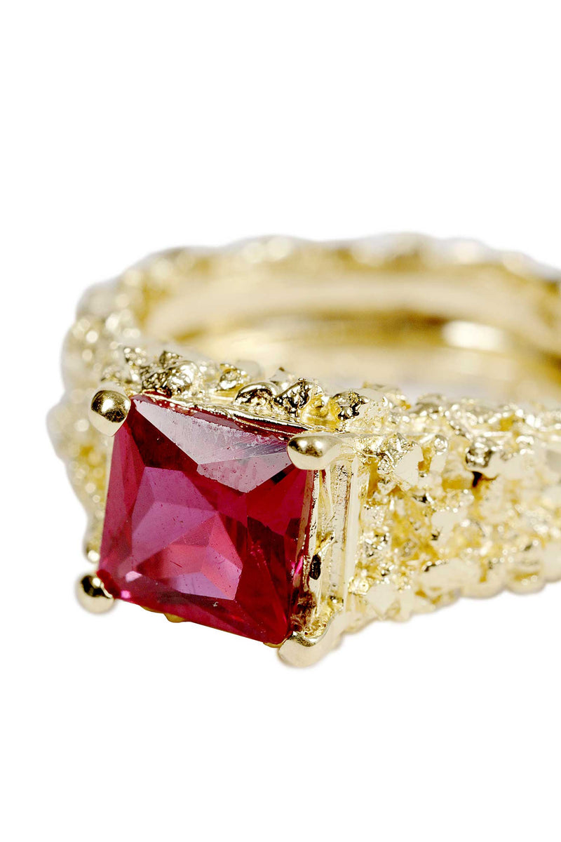 VENEDA CARTER Ruby Signet Ring woman