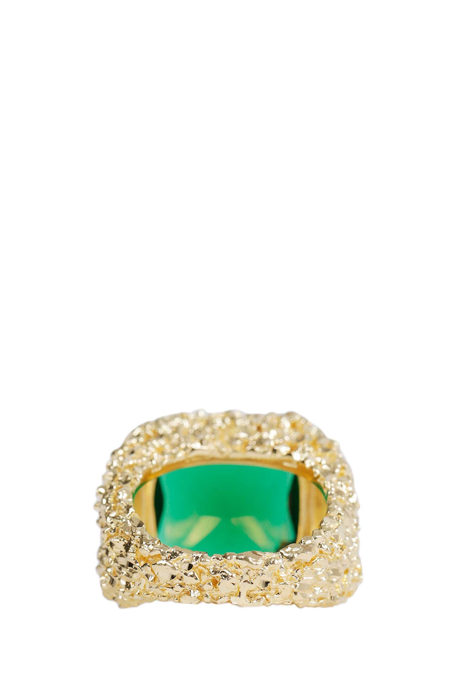 Large Square Emerald Ring