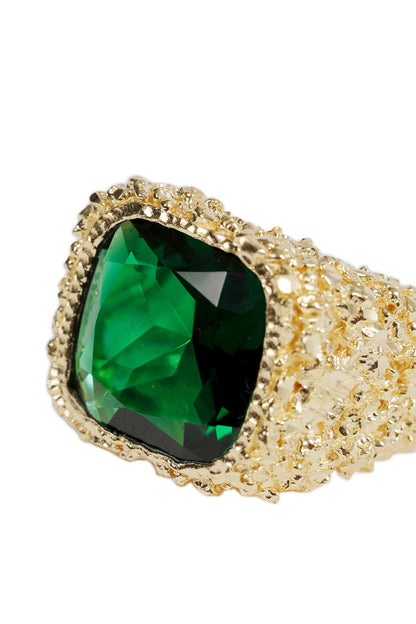 Large Square Emerald Ring