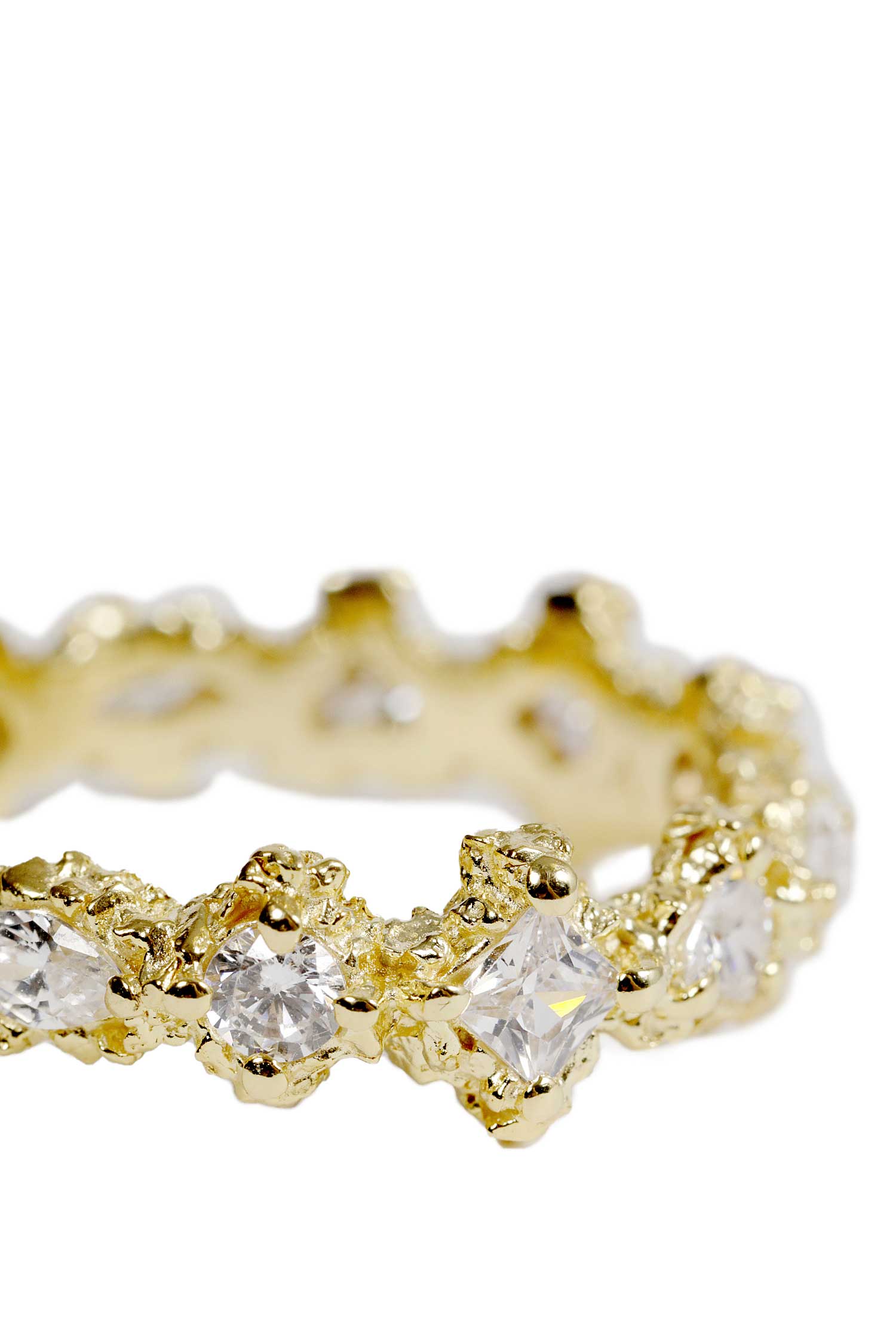 Thin Multi Cut Ring