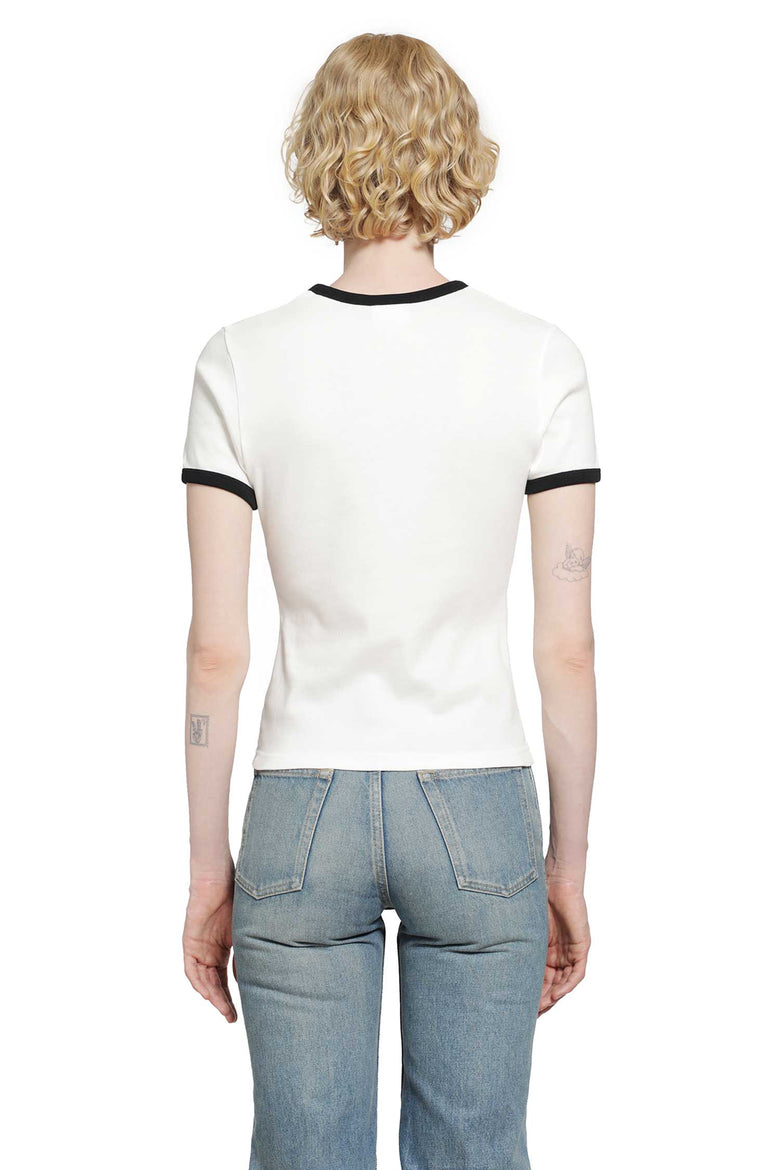 COURRÈGES Signature Contrast T-Shirt woman