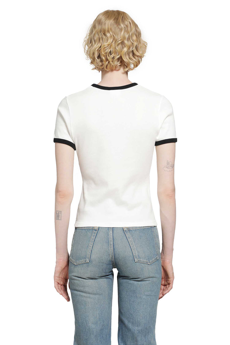 COURRÈGES Signature Contrast T-Shirt woman
