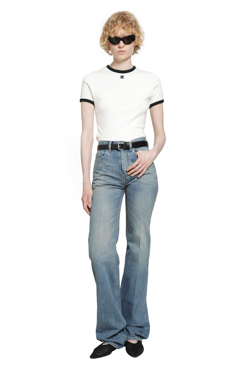 COURRÈGES Signature Contrast T-Shirt woman