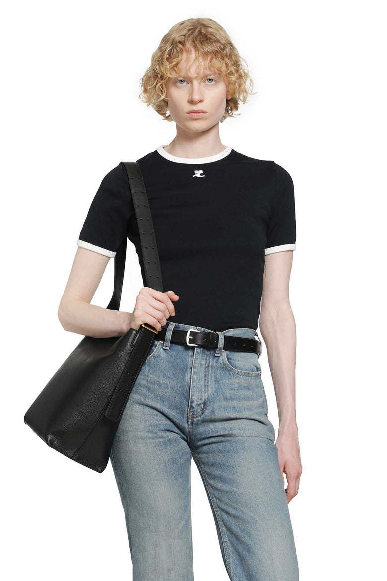 COURRÈGES Signature Contrast T-Shirt woman