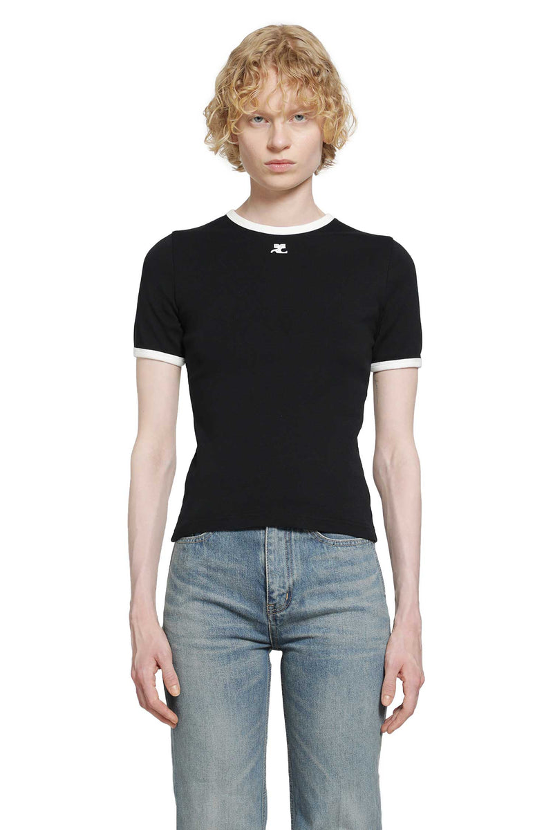COURRÈGES Signature Contrast T-Shirt woman