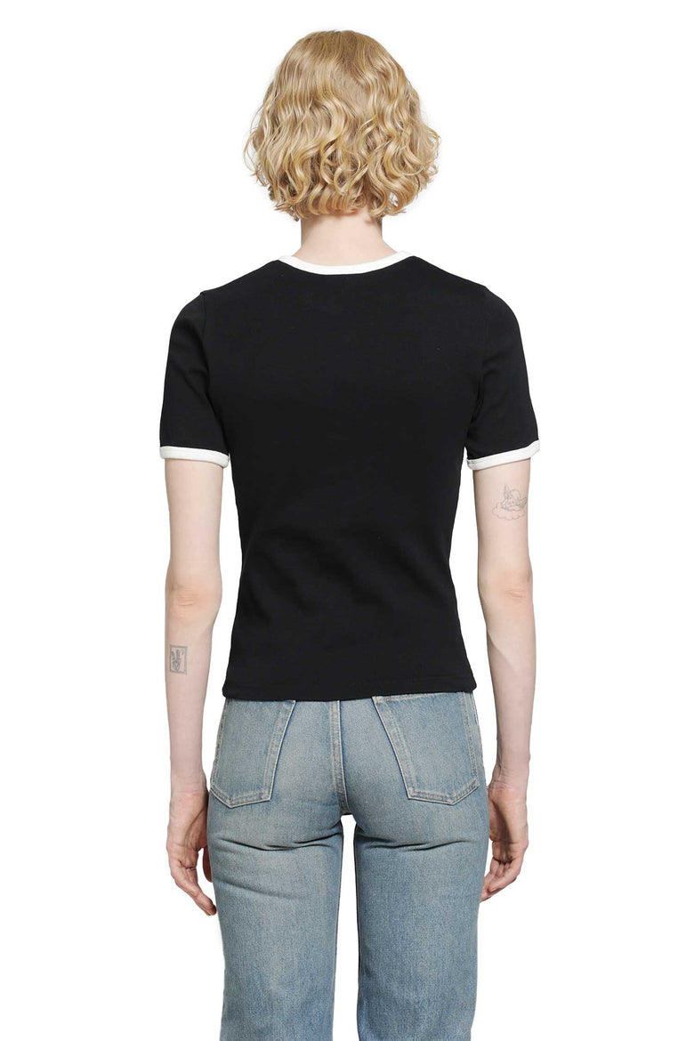 COURRÈGES Signature Contrast T-Shirt woman