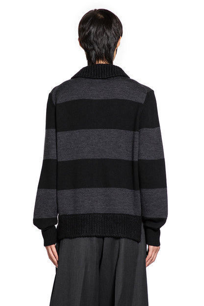 Embellished Fuzzy Collar Rugby Cardigan