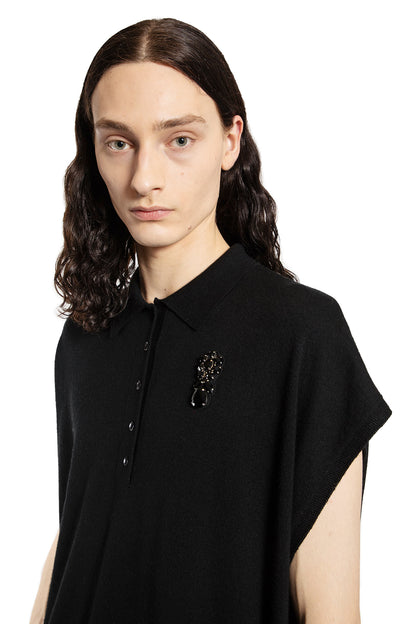 SIMONE ROCHA MAN BLACK VESTS